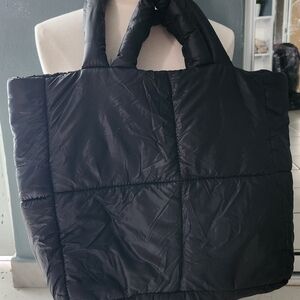 H&M DIVIDED Quilted Black Tote